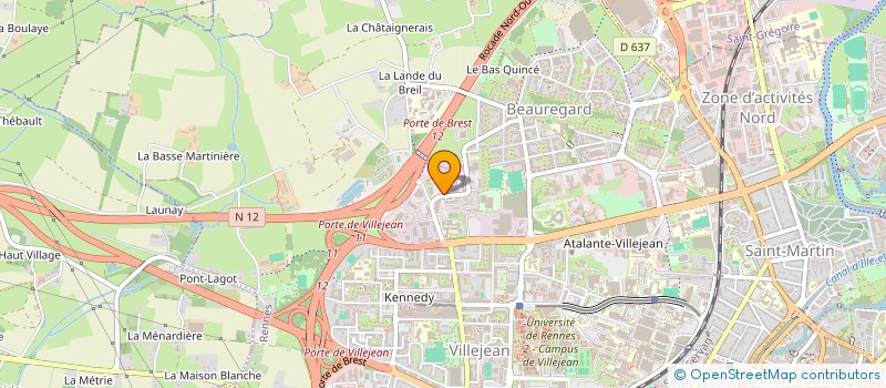 localisation de l'entreprise SCI LE MANS INVEST à RENNES
