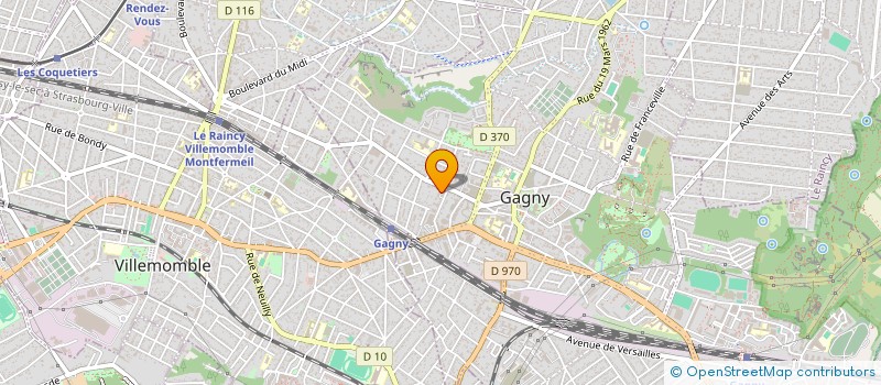 localisation de l'entreprise SCI LE MANSARD - RAINCY - VILLEMOMBLE à GAGNY