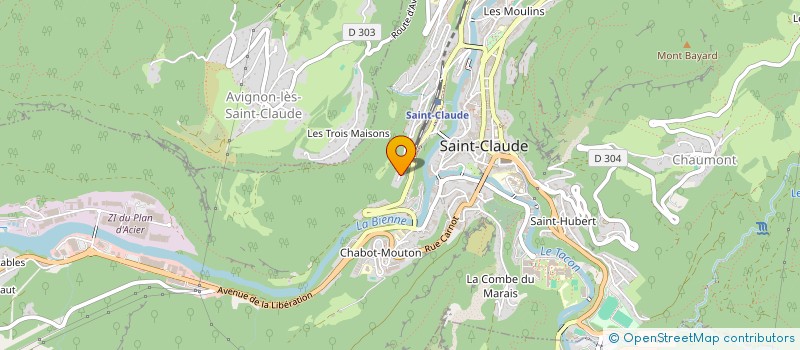 localisation de l'entreprise SCI LE MAQUIS  SAINT-CLAUDE