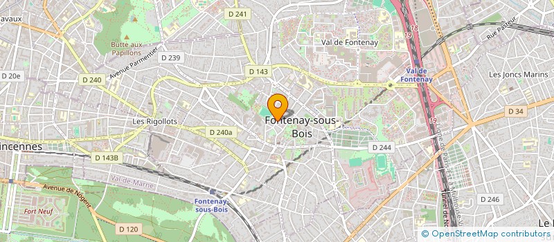 localisation de l'entreprise SCI LE MAQUIS à FONTENAY-SOUS-BOIS