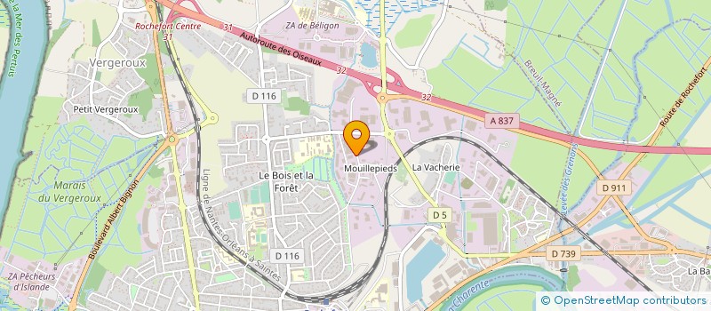 localisation de l'entreprise SCI LE MARAIS  ROCHEFORT