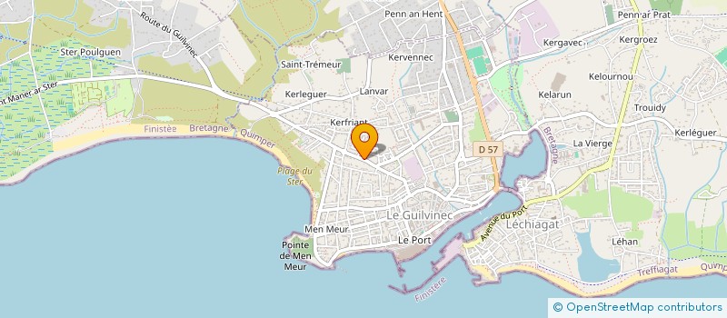 localisation de l'entreprise SCI LE MARC  GUILVINEC