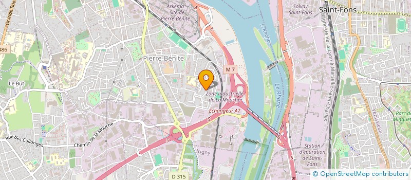 localisation de l'entreprise SCI LE MARCEAU  OULLINS-PIERRE-BENITE