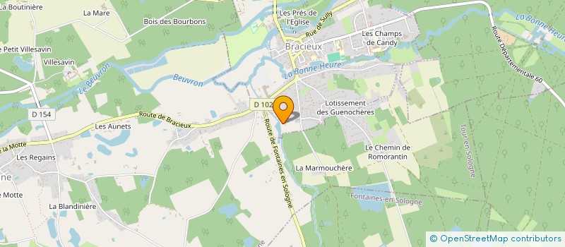 localisation de l'entreprise SCI LE MARDEREAU  BRACIEUX