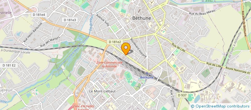 localisation de l'entreprise SCI LE MARECHAL  BETHUNE