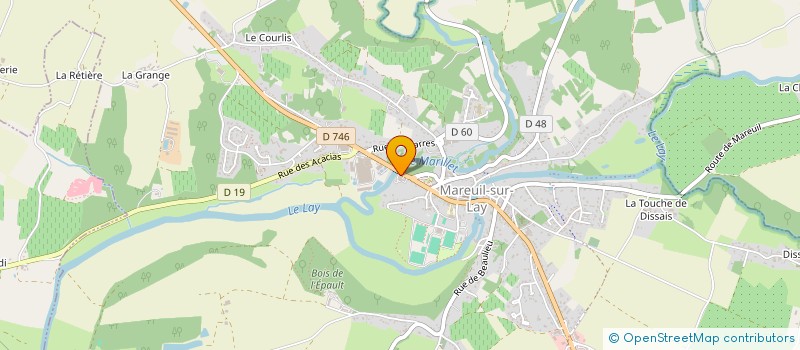 localisation de l'entreprise SCI LE MARILLET  MAREUIL-SUR-LAY-DISSAIS