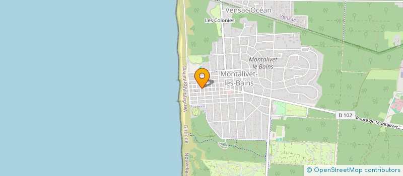 localisation de l'entreprise SCI LE MARIN  VENDAYS-MONTALIVET