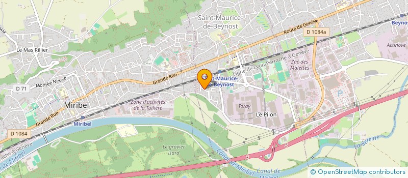 localisation de l'entreprise SCI LE MARINE LAND  SAINT-MAURICE-DE-BEYNOST