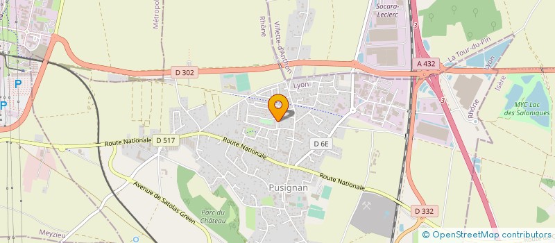 localisation de l'entreprise SCI LE MARMANTON  PUSIGNAN