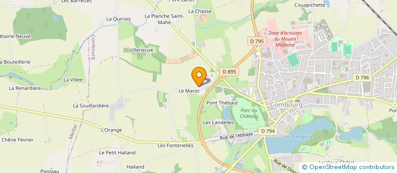 localisation de l'entreprise SCI LE MAROC  COMBOURG