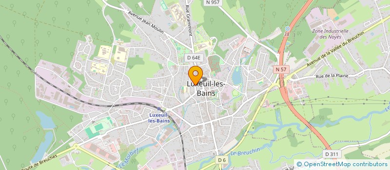 localisation de l'entreprise SCI LE MARQUISET à LUXEUIL-LES-BAINS
