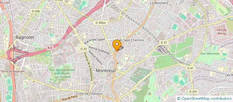 localisation de l'entreprise SCI LE MARRACH à MONTREUIL