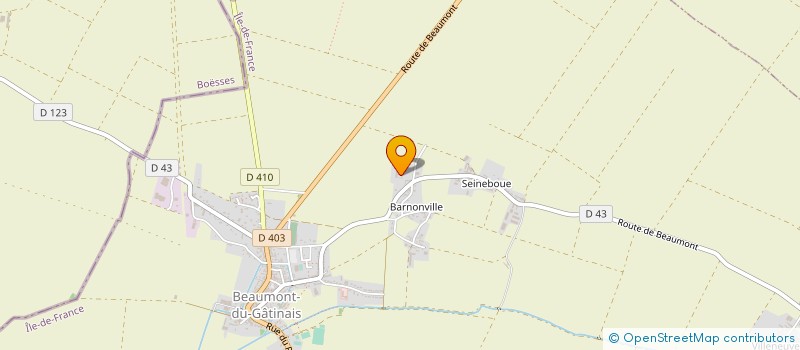 localisation de l'entreprise SCI LE MARRONNIER à BEAUMONT-DU-GATINAIS