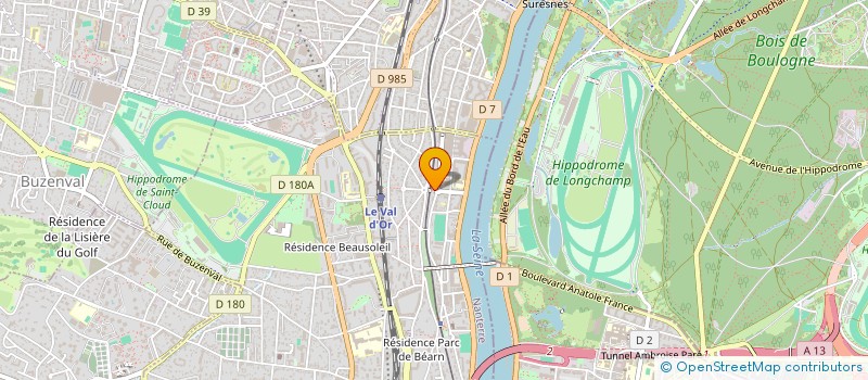 localisation de l'entreprise SCI LE MARRONNIER à SAINT-CLOUD