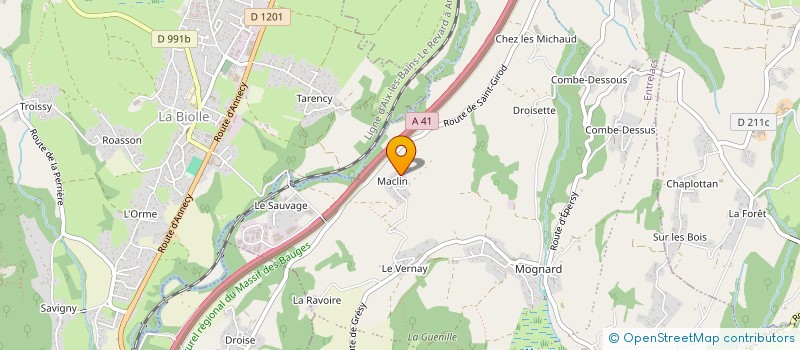 localisation de l'entreprise SCI LE MARRONNIER  ENTRELACS