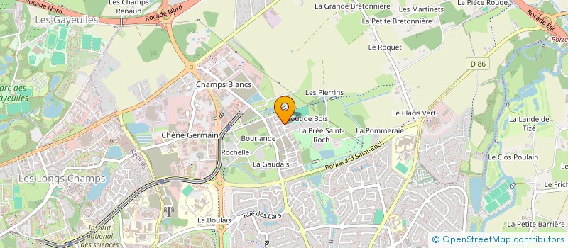 localisation de l'entreprise SCI LE MARRONNIER  CESSON-SEVIGNE