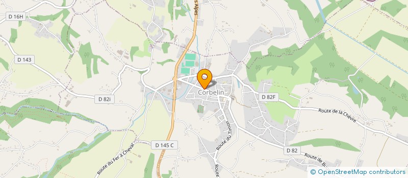 localisation de l'entreprise SCI LE MARTINET  CORBELIN