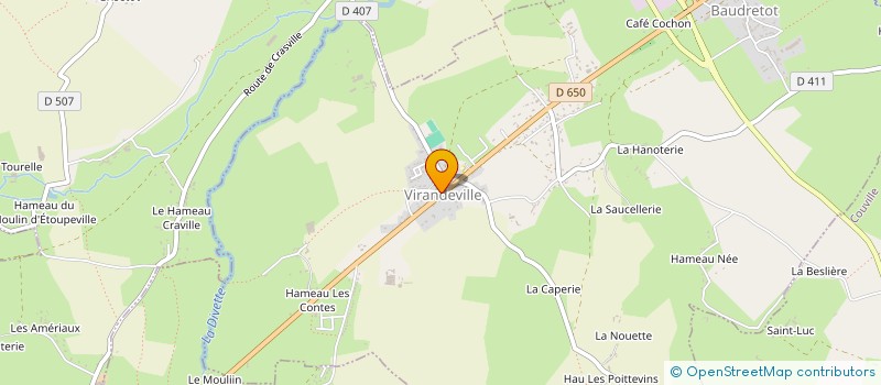 localisation de l'entreprise SCI LE MARVIS  VIRANDEVILLE