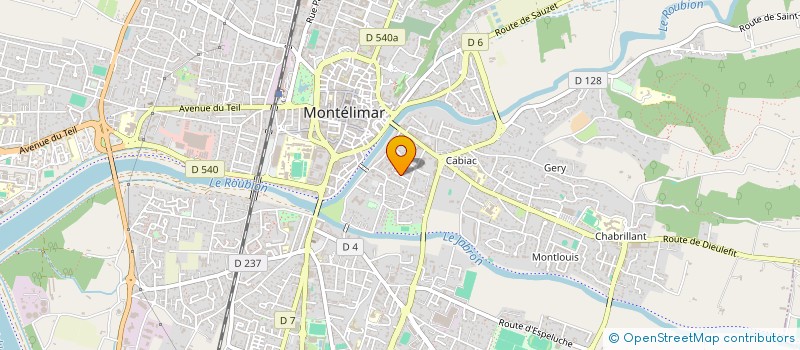 localisation de l'entreprise SCI LE MAS  MONTELIMAR