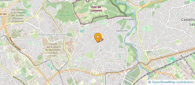 localisation de l'entreprise SCI LE MAS à MONTPELLIER