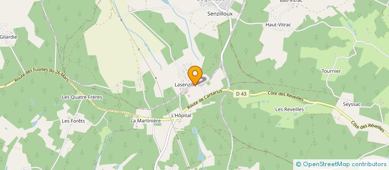 localisation de l'entreprise SCI LE MAS  SEGONZAC