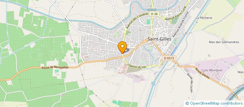 localisation de l'entreprise SCI LE MAS à ST GILLES