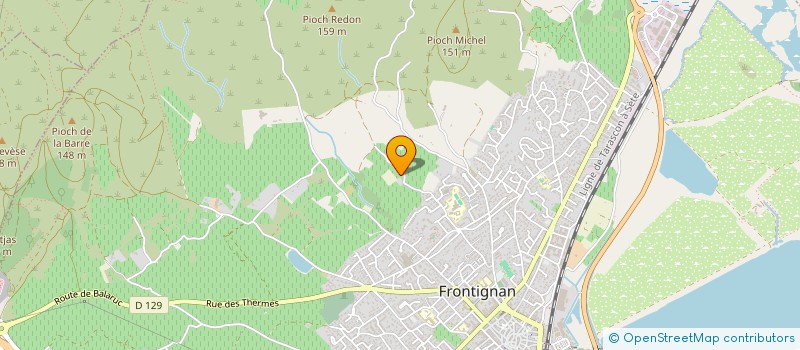 localisation de l'entreprise SCI LE MAS à FRONTIGNAN