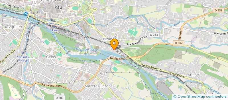 localisation de l'entreprise SCI LE MAS  BIZANOS