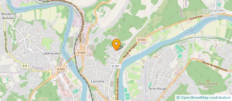 localisation de l'entreprise SCI LE MAS  CAHORS