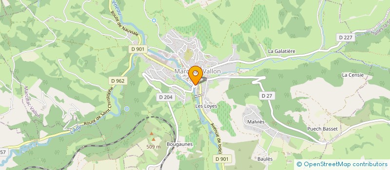 localisation de l'entreprise SCI LE MAS  CLAIRVAUX-D'AVEYRON