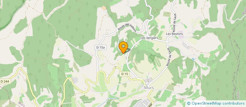 localisation de l'entreprise SCI LE MAS A L'ENVERS  MURS