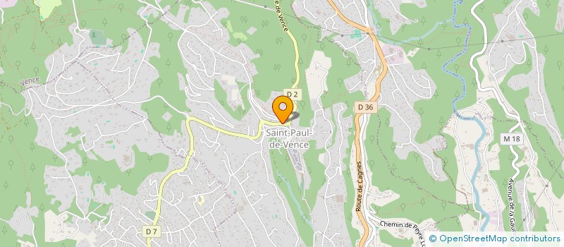 localisation de l'entreprise SCI LE MAS COLOMBE à SAINT-PAUL-DE-VENCE