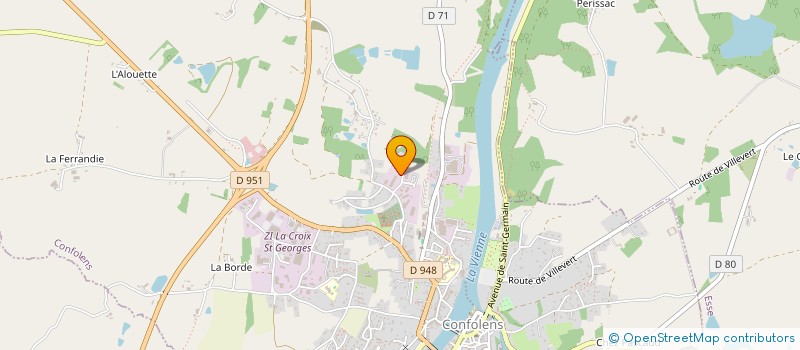 localisation de l'entreprise SCI LE MAS CONFOLENTAIS  CONFOLENS