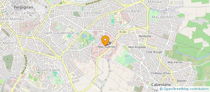 localisation de l'entreprise SCI LE MAS CORISTEF  CABESTANY