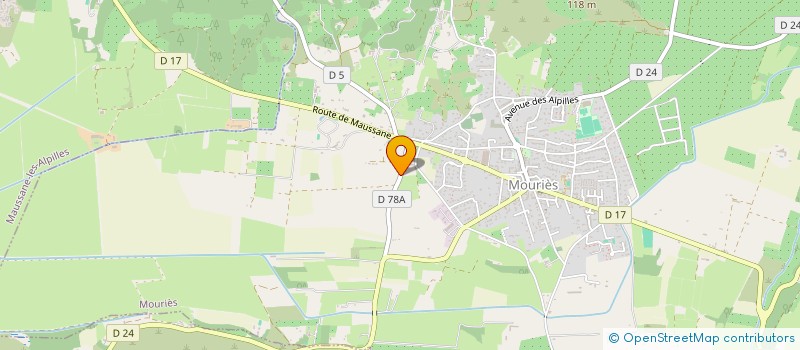 localisation de l'entreprise SCI LE MAS DE JACQUET  MOURIES