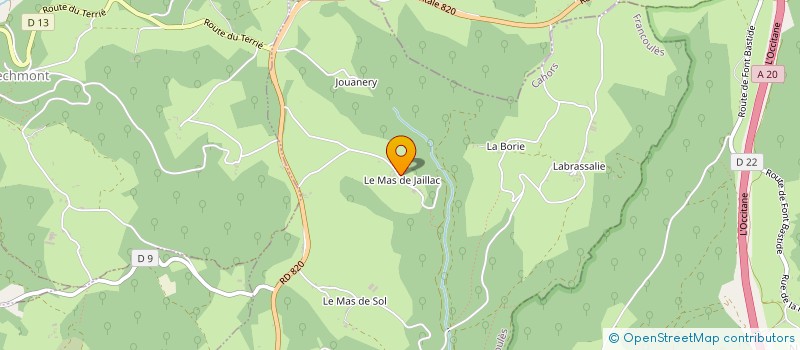 localisation de l'entreprise SCI LE MAS DE JAILLAC  FRANCOULES