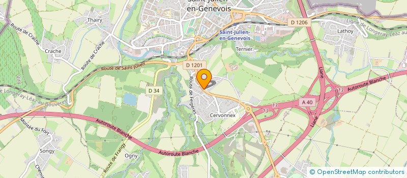 localisation de l'entreprise SCI LE MAS DE L'AIMEE à SAINT-JULIEN-EN-GENEVOIS