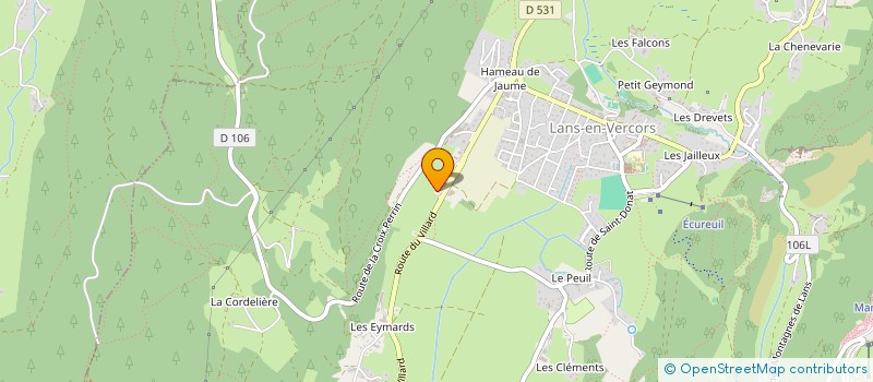 localisation de l'entreprise SCI LE MAS DE L EGLISE  LANS-EN-VERCORS