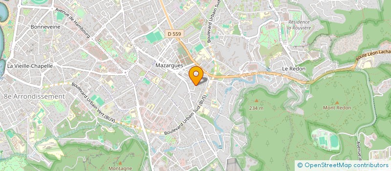 localisation de l'entreprise SCI LE MAS DE LA ROUBINE à MARSEILLE