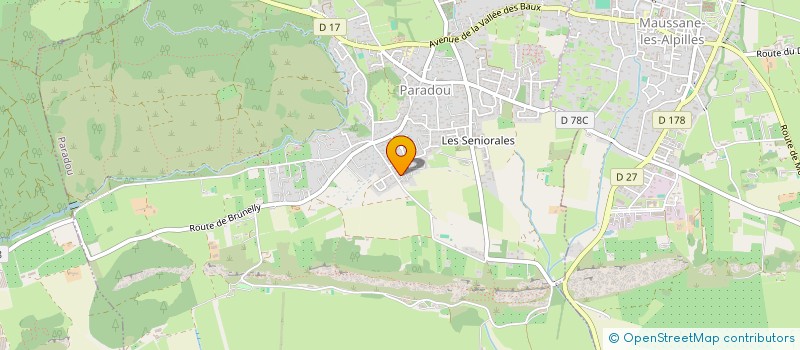 localisation de l'entreprise SCI LE MAS DE PIERRE  PARADOU