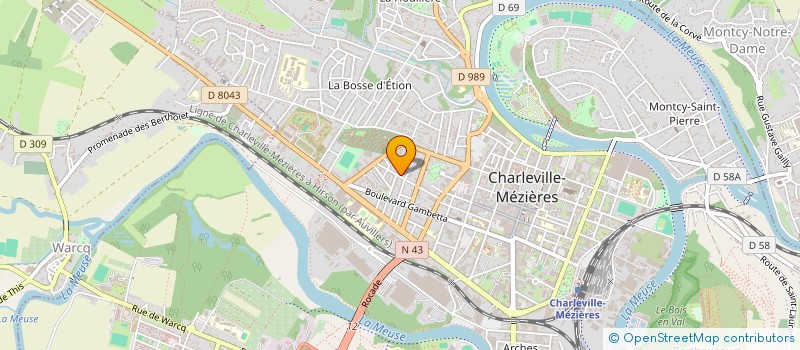 localisation de l'entreprise SCI LE MAS DES ANGES  CHARLEVILLE-MEZIERES