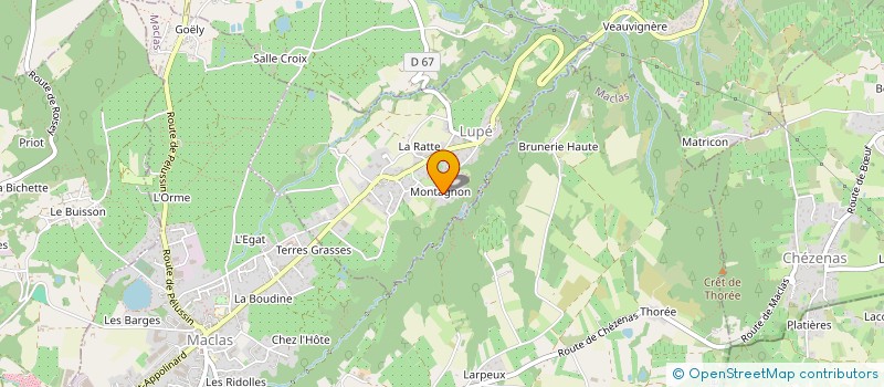 localisation de l'entreprise SCI LE MAS DES FONTAINES  LUPE
