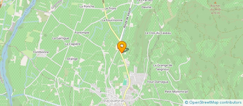 localisation de l'entreprise SCI LE MAS DES OLIVIERS  VACQUEYRAS