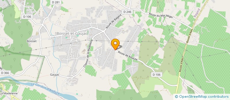 localisation de l'entreprise SCI LE MAS DES ROSES  BOISSET-ET-GAUJAC