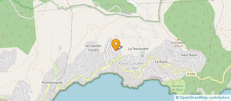 localisation de l'entreprise SCI LE MAS DU CANADEL 51 à RAYOL-CANADEL-SUR-MER