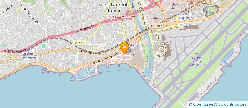 localisation de l'entreprise SCI LE MAS DU SAGE à SAINT-LAURENT-DU-VAR
