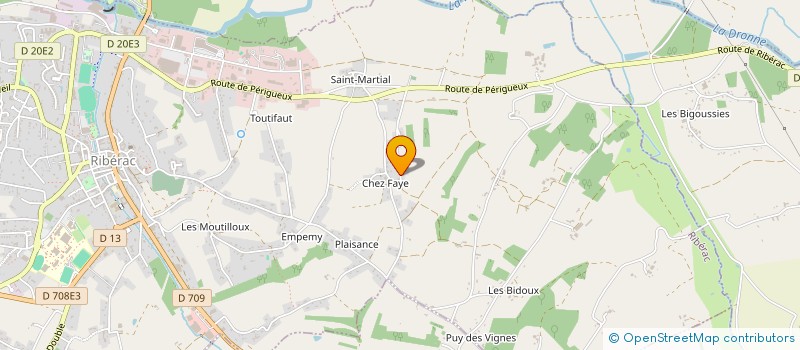 localisation de l'entreprise SCI LE MAS DU SHAR PEI  RIBERAC