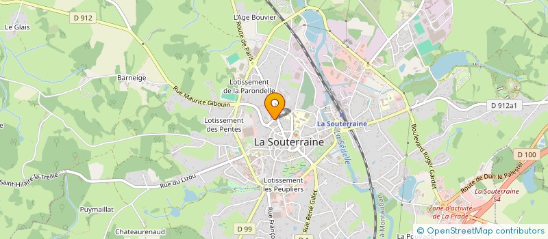 localisation de l'entreprise SCI LE MAS MARCELOT  LA SOUTERRAINE