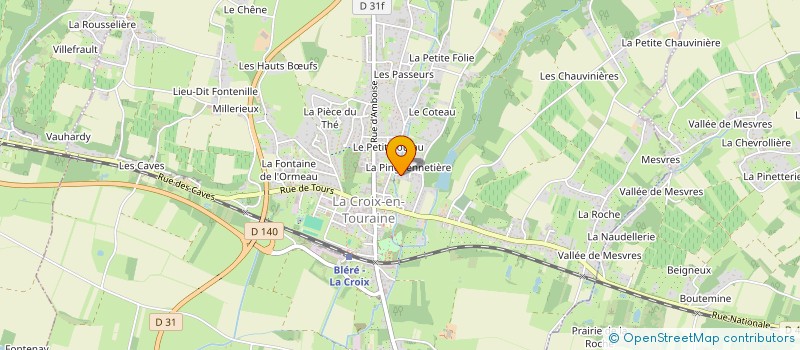 localisation de l'entreprise SCI LE MASSIF à LA CROIX-EN-TOURAINE
