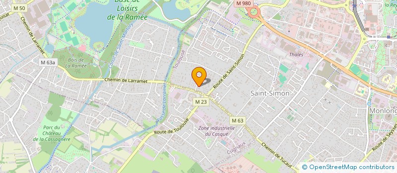 localisation de l'entreprise SCI LE MASSONNE à TOULOUSE